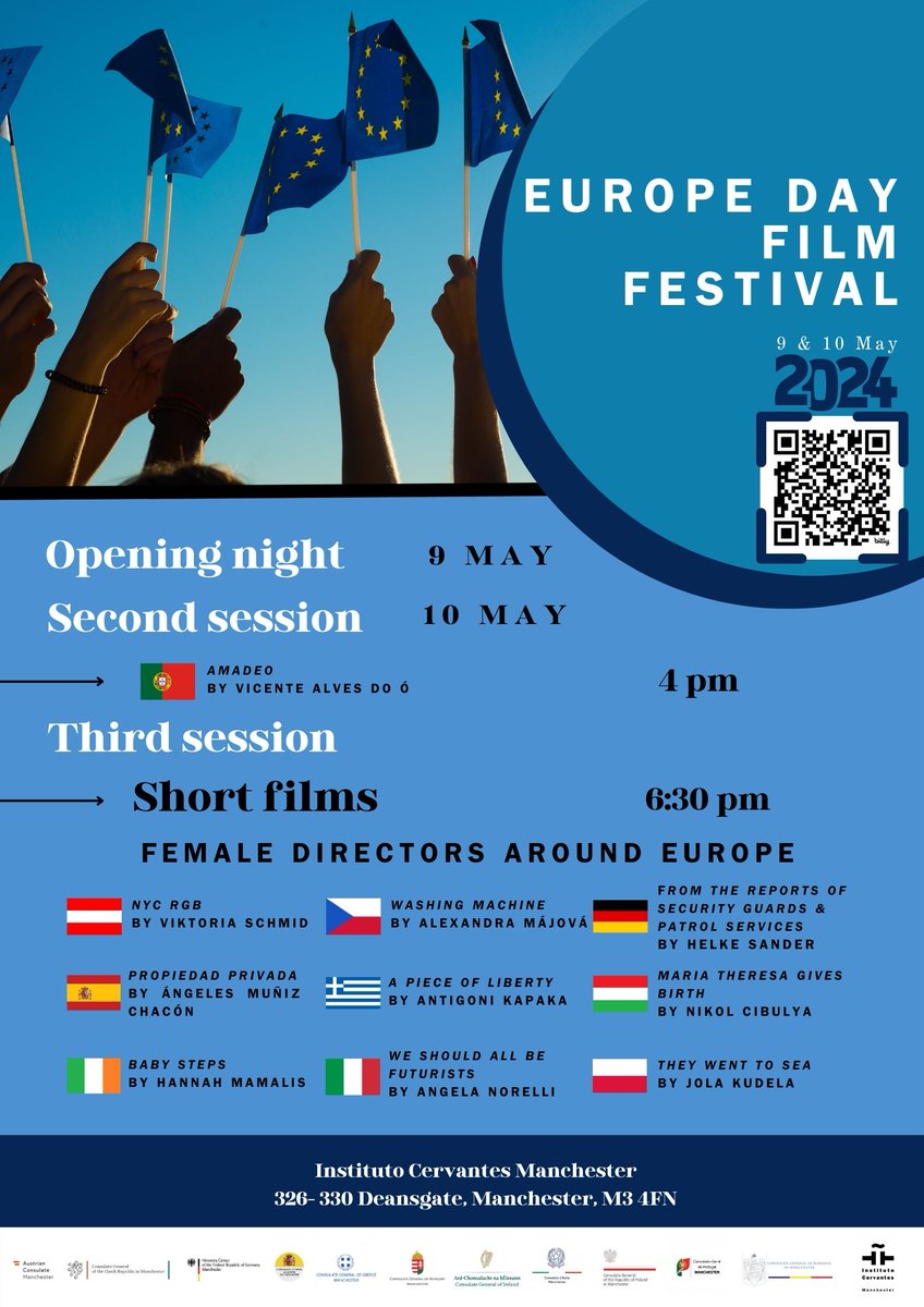 Attention Manchester! To celebrate Europe Day EU Consulates are organizing the Europe Day Film Festival hosted by the wonderful Instituto Cervantes Manchester. From 9 to 10 May, you will have the opportunity to see many short films made by female directors from all over Europe.