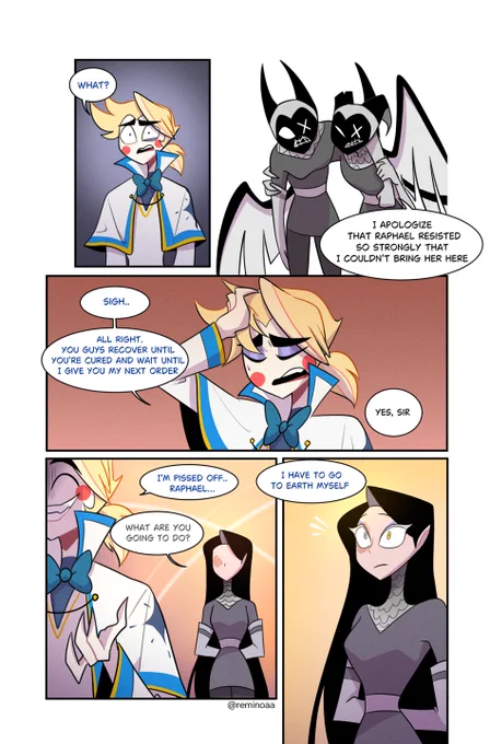 michael's human disguise 4/4
#HazbinHotelOC #remiOC 
 #HazbinHotelMichael 