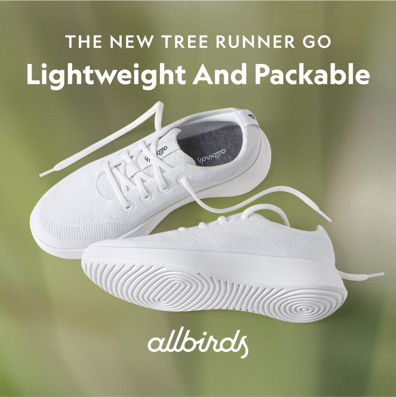 Allbirds's tweet photo. Meet Tree Runner Go: same breathable comfort as the OG, new elevated design.
