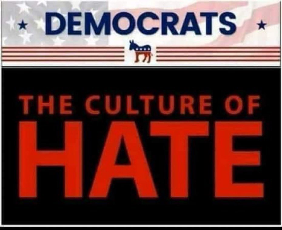 Democrats are the culture of hate. Do you agree with this?