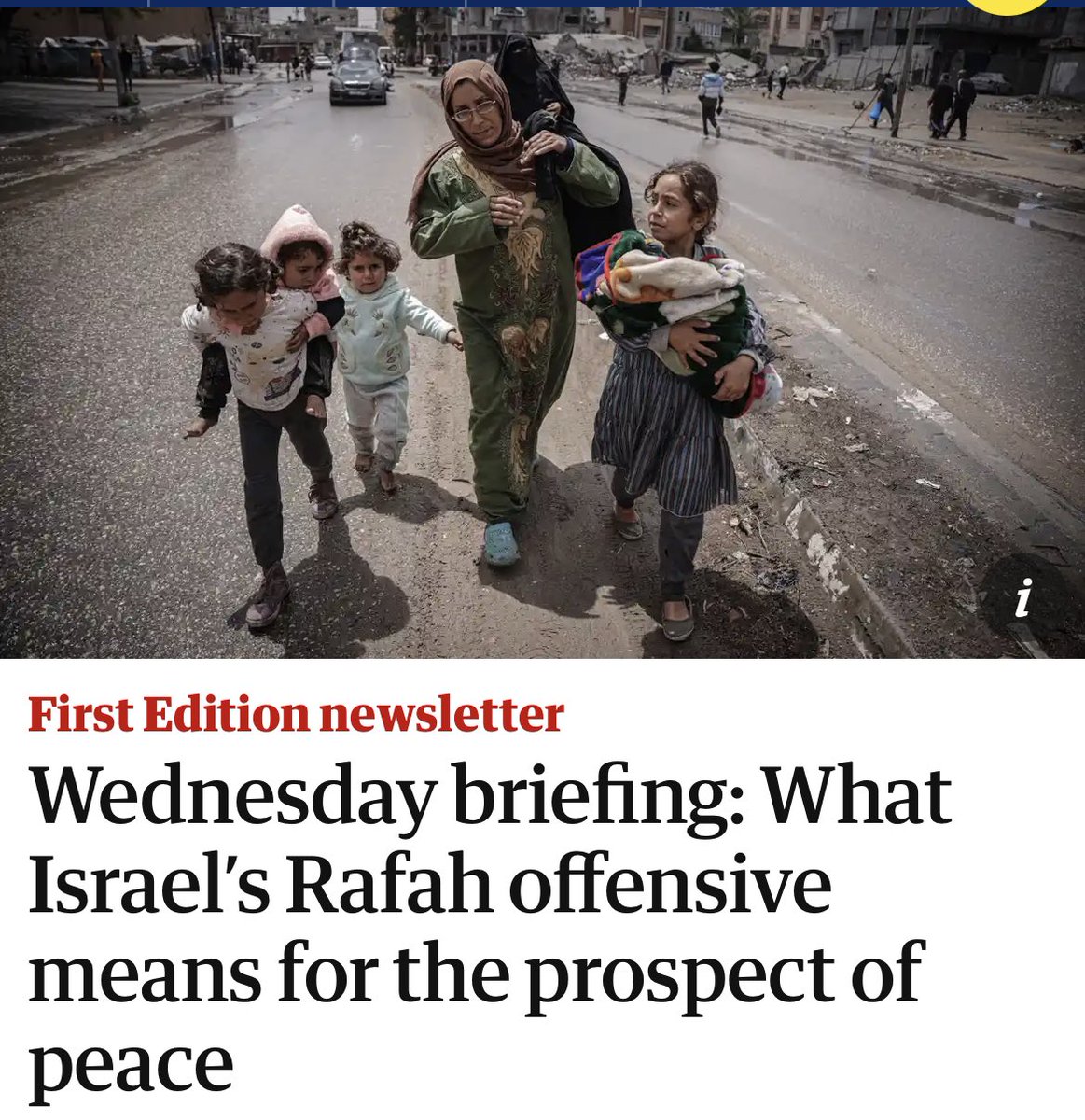 Bro the propaganda we’re being subjected to is next level after Israel’s invasion of Rafah How does committing mass slaughter in a refugee camp possibly lead to peace?