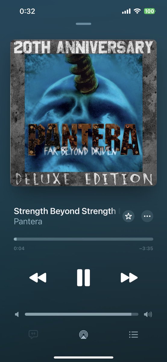 #pantera 
ここ最近　パンテラを聴く事が多いのだが　前から感じていた事
このパンテラの　特にミドルテンポの曲で感じられる　呪術的とも言えるグルーブというか　ノリななんなんのだ❓
まさに呪術的☠️
まぁ　そこが好きで聴いているのだが☺️
疲れ癒すには　ケイト・ブッシュかパンテラ🙌
