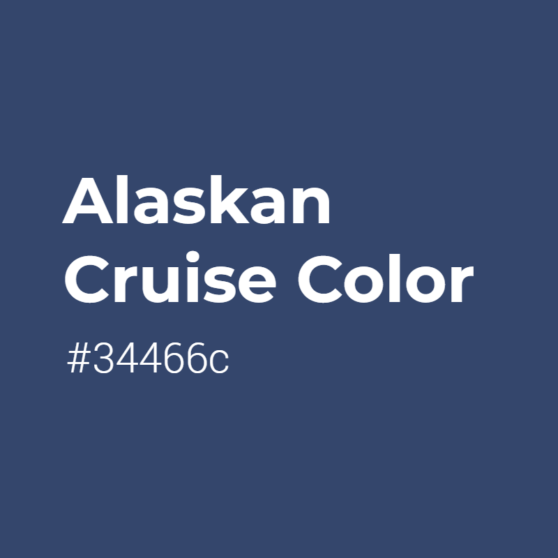 Alaskan Cruise color #34466c A Warm Color with Blue hue! 
 Tag your work with #crispedge 
 crispedge.com/color/34466c/ 
 #WarmColor #WarmBlueColor #Blue #Bluecolor #AlaskanCruise #Alaskan #Cruise #color #colorful #colorlove #colorname #colorinspiration