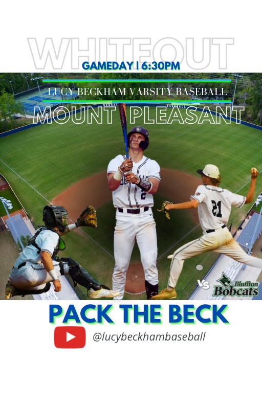 LBHS Baseball (@bengal_baseball) on Twitter photo Bring the whole family tonight‼️The pride of Mt. Pleasant continues its fight for the AAAA State Title🏆
<a href="/beckhambengals/">@BeckhamBengals</a> <a href="/BeckhamFB_/">Beckham HS Football</a> <a href="/Beckham_Hoops/">Lucy Beckham Basketball</a> <a href="/beckhamgbb/">Beckham Girls Basketball</a>
#StayInTheFight #BengalStrong #TheBeck Bring the whole family tonight‼️The pride of Mt. Pleasant continues its fight for the AAAA State Title🏆
<a href="/beckhambengals/">@BeckhamBengals</a> <a href="/BeckhamFB_/">Beckham HS Football</a> <a href="/Beckham_Hoops/">Lucy Beckham Basketball</a> <a href="/beckhamgbb/">Beckham Girls Basketball</a>
#StayInTheFight #BengalStrong #TheBeck