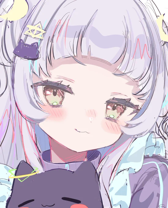 シオンちゃんラフの一部 