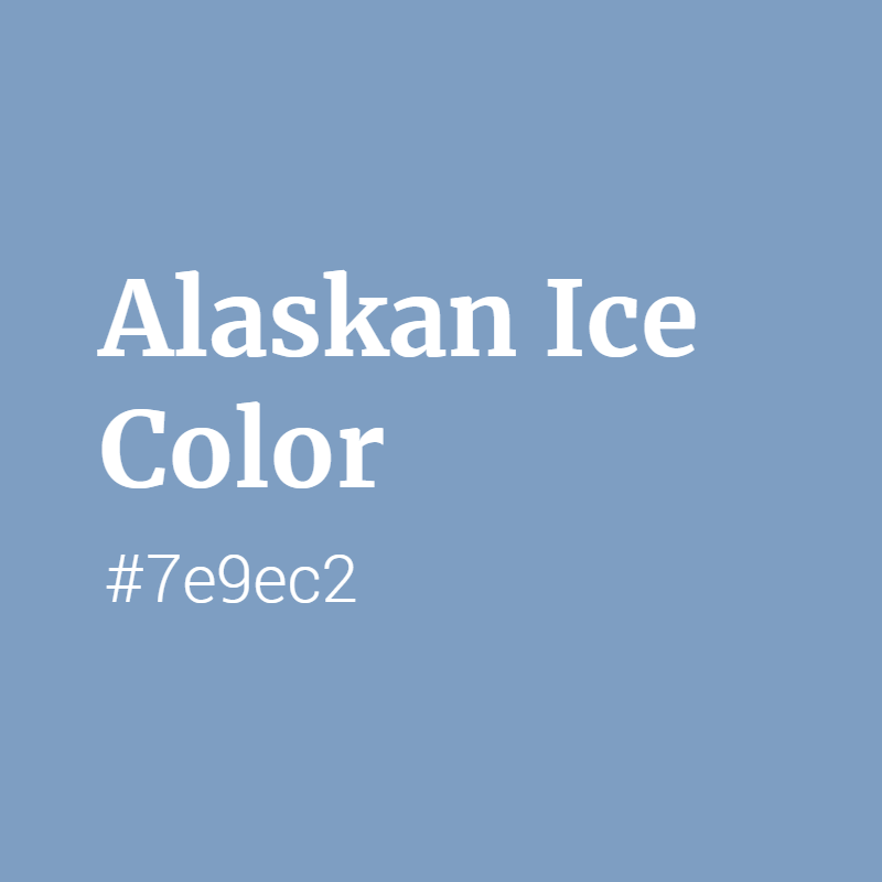 Alaskan Ice color #7e9ec2 A Warm Color with Blue hue! 
 Tag your work with #crispedge 
 crispedge.com/color/7e9ec2/ 
 #WarmColor #WarmBlueColor #Blue #Bluecolor #AlaskanIce #Alaskan #Ice #color #colorful #colorlove #colorname #colorinspiration