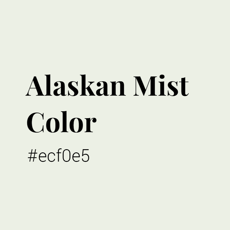 Alaskan Mist color #ecf0e5 A Cool Color with Green hue! 
 Tag your work with #crispedge 
 crispedge.com/color/ecf0e5/ 
 #CoolColor #CoolGreenColor #Green #Greencolor #AlaskanMist #Alaskan #Mist #color #colorful #colorlove #colorname #colorinspiration