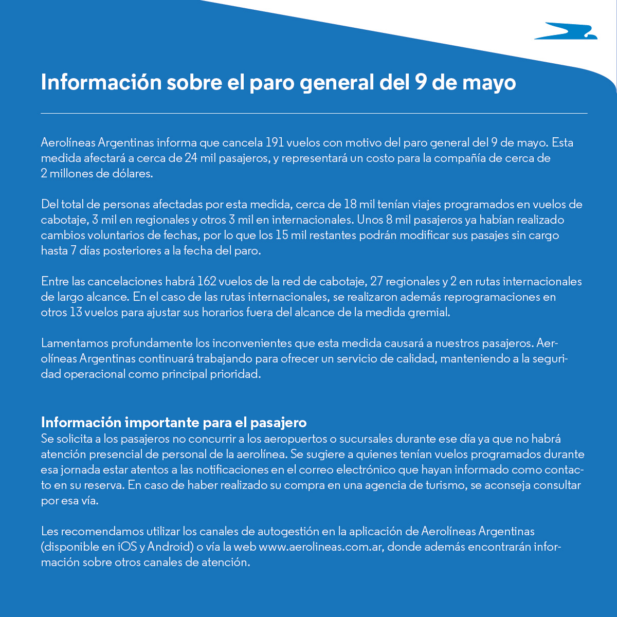 Aerolíneas Argentinas tweet media