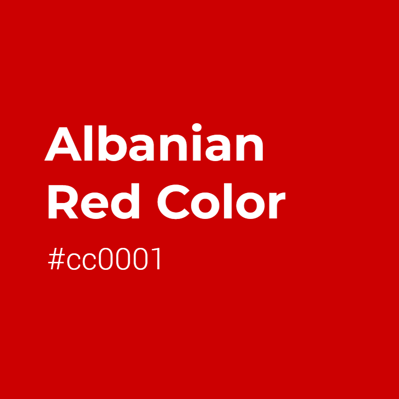 Albanian Red color #cc0001 A Cool Color with Red hue! 
 Tag your work with #crispedge 
 crispedge.com/color/cc0001/ 
 #CoolColor #CoolRedColor #Red #Redcolor #AlbanianRed #Albanian #Red #color #colorful #colorlove #colorname #colorinspiration