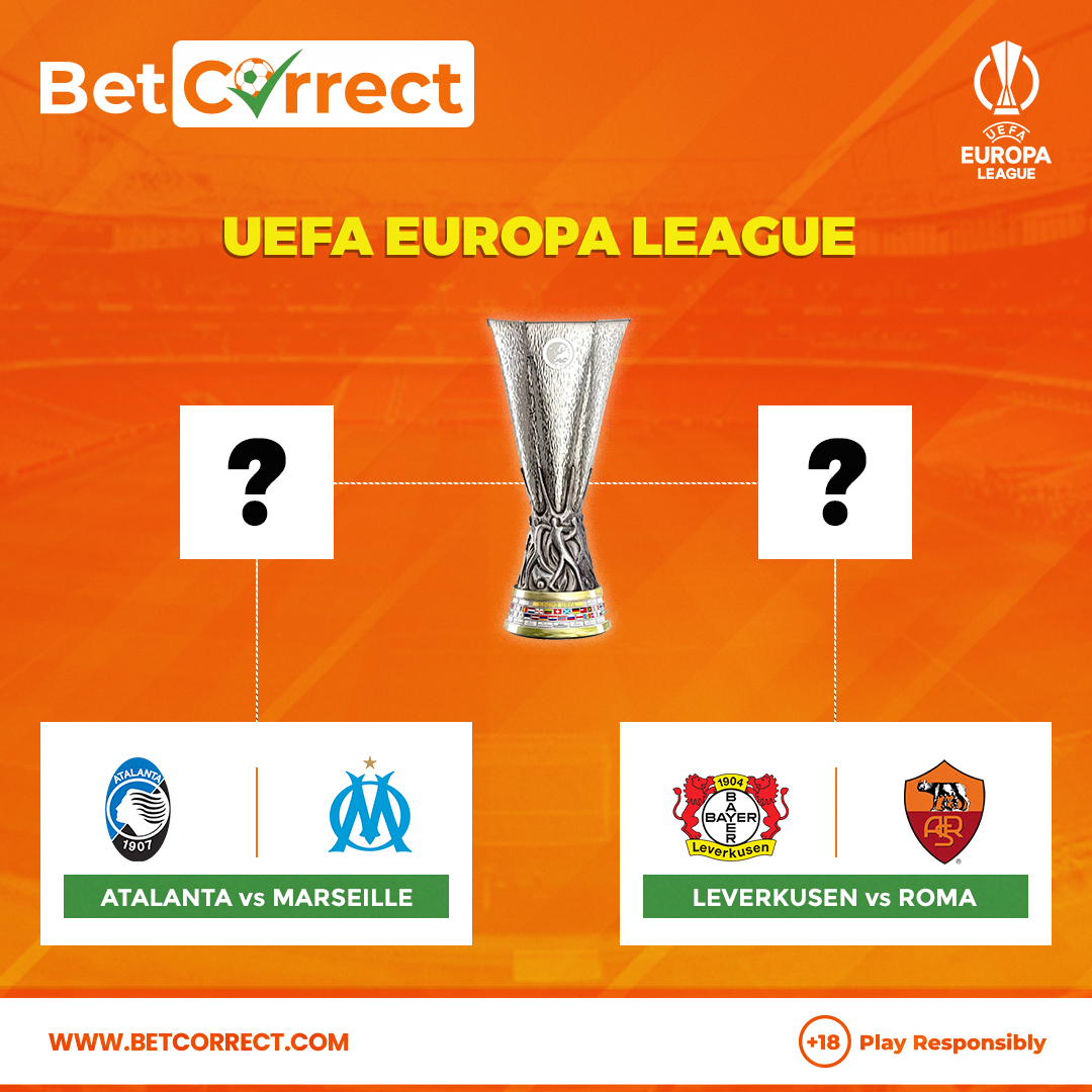 Exciting clashes await in the UEFA Europa League! Roma seeks redemption against Leverkusen after a 2-0 loss, promising an attacking showdown. Meanwhile, Marseille looks to upset Atalanta, with both teams poised to score given their recent form. #Betcorrect Who will come out…
