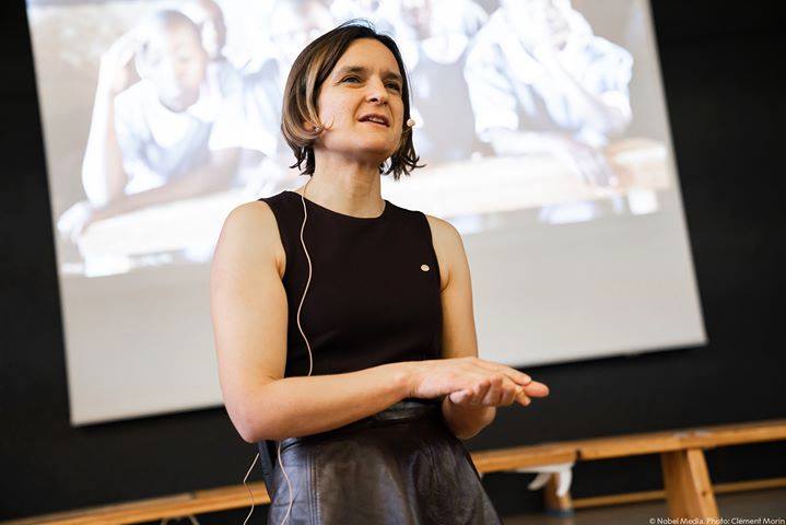 “I knew I wanted to change something in the world. It just took some time before I knew what that would be.”

Esther Duflo was awarded the 2019 prize in economic sciences for her work fighting poverty. She is the youngest person ever to be awarded the prize.
