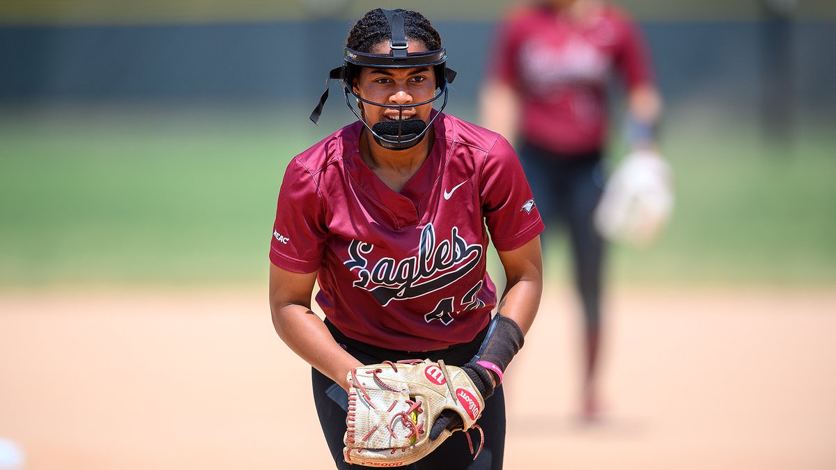 EAGLES ADVANCE! Junior pitcher Jaden Davis (pictured by Kevin Dorsey) tossed an eight-strikeout, one-hit shutout as No. 4 seed NCCU topped No. 5 seed SCSU, 1-0, on day one of the MEAC Softball Championship. Full story... nccueaglepride.com/news/2024/5/8/… #EaglePride @MEACSports