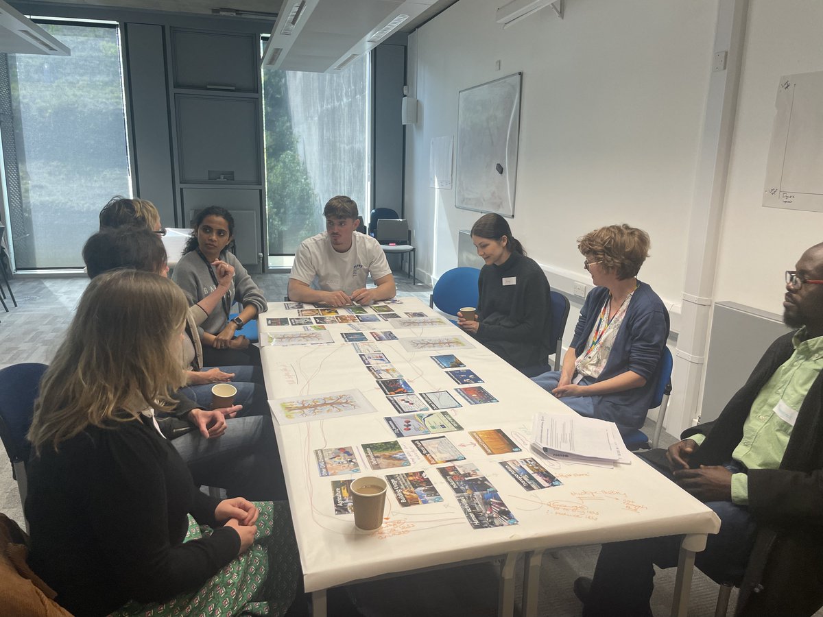 The Climate Fresk session run by Alex Pearson and students that are accredited Climate Freskers An interactive ‘serious game’ to understand the causes and consequences of climate change and discuss how our individual and collective action can lead to systemic change #SustAIfest
