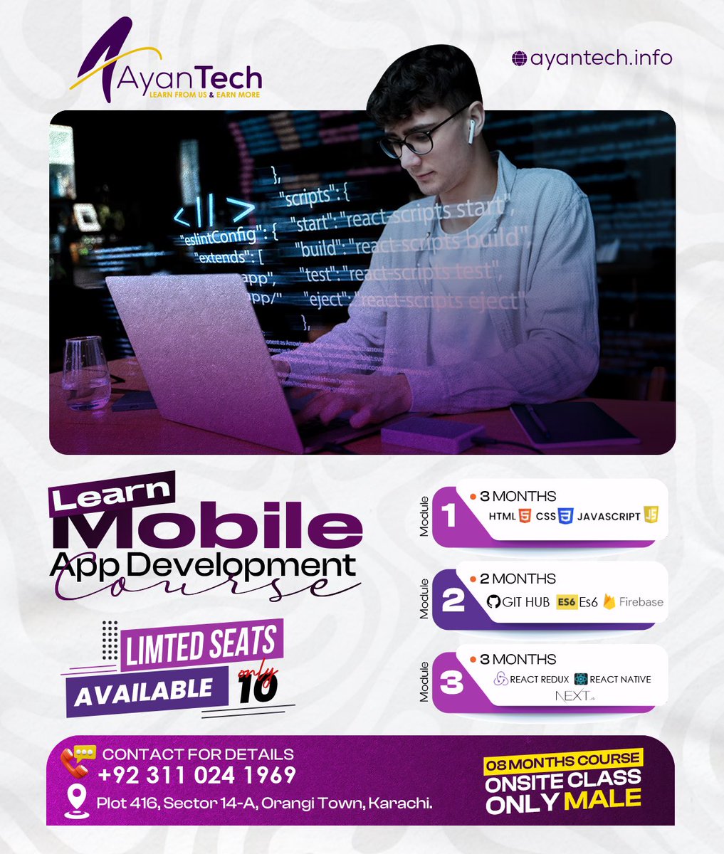 AyanTechDev's tweet image. Join our Web and Mobile App Development course and start shaping the future today!

Turn your digital dreams into reality!

#CodeTheFuture #AppDevSkills #WebMobileMaster #TechCreators #BuildApps #InnovateTech #YouthInTech #LearnCoding #FutureDevelopers #DigitalDreams