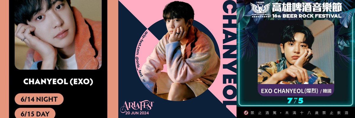 27xCHANYEOL's tweet photo. 🎶 Upcoming #CHANYEOL Music Fest Schedules 🎶

🍒 14th and 15th June - X Voice III Party, Yokohama, Japan

🍒 20th June - Aria Fest, Athena, Greece

🍒 5th July - Beer Rock Festival,  Kaohsiung, Taiwan 

*Ticketing for X Voice III and Aria Fest is open! 

#찬열 #박찬열 https://t.co/ErK7JWXZDX