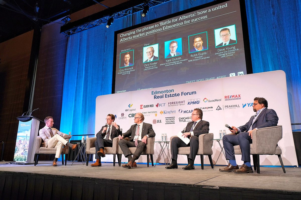 re_forums's tweet photo. Our expert panel are examining the close relationship between the Calgary and Edmonton markets and what the implications are for employment, growth and consequently real estate demand.

#EREF #albertamarket #edmonton #calgary #realestate https://t.co/VeXglvqcVJ