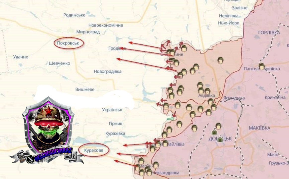 🇷🇺🇺🇦El objetivo de la ofensiva rusa es el acceso a Kurakhovo y Pokrovsk. La situación en el frente es difícil, - 

#UkraineWar #Ukraine #UkraineRussiaWar️️ #RussiaUkraineWar #Ucrania #GuerraEnUcrania #ukrainewarreport