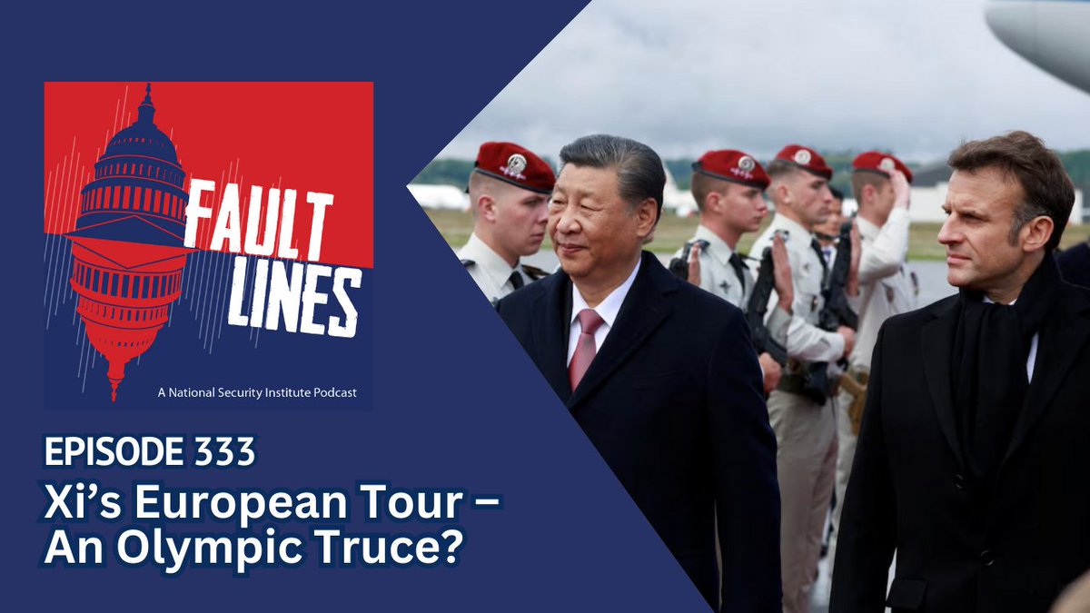 🚨 Podcast Release 🚨 Episode 333: Xi’s European Tour – An Olympic Truce? Today, @NotTVJessJones, @morganlroach, and @lestermunson discussed Chinese President Xi Jinping’s trip to Europe where he is visiting three countries: France, Serbia, and Hungary.  On Monday, Xi met with…