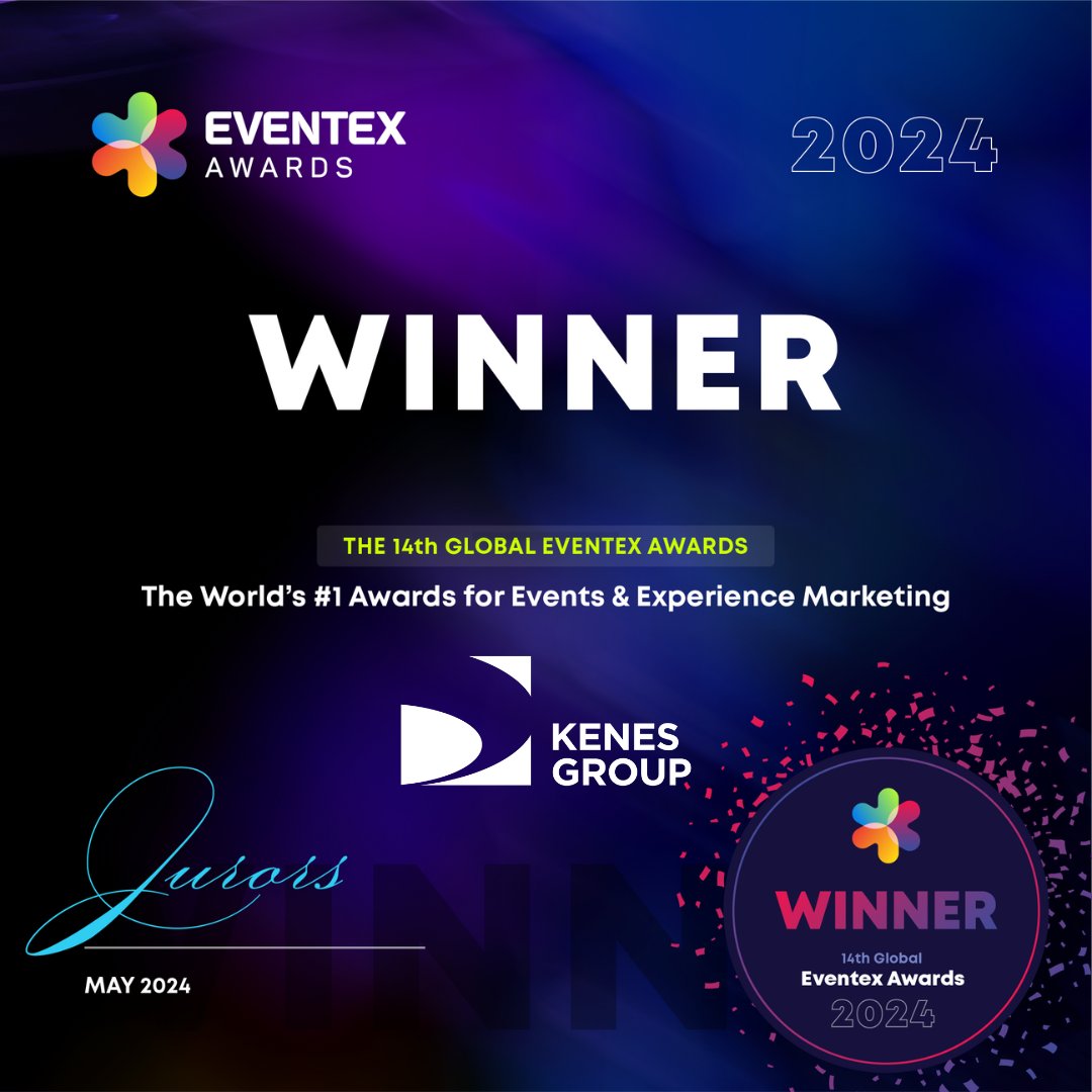 #KenesNews💡 We are honoured to be among the winners of @eventexco #EventexAwards2024: GOLD 🥇 PCO GOLD 🥇 Event Team SILVER 🥈 Green Event BRONZE 🥉 Marketing Team Look out for the details of our winners during the next couple of days #KenesCommunity🌐 Thanks, global team!