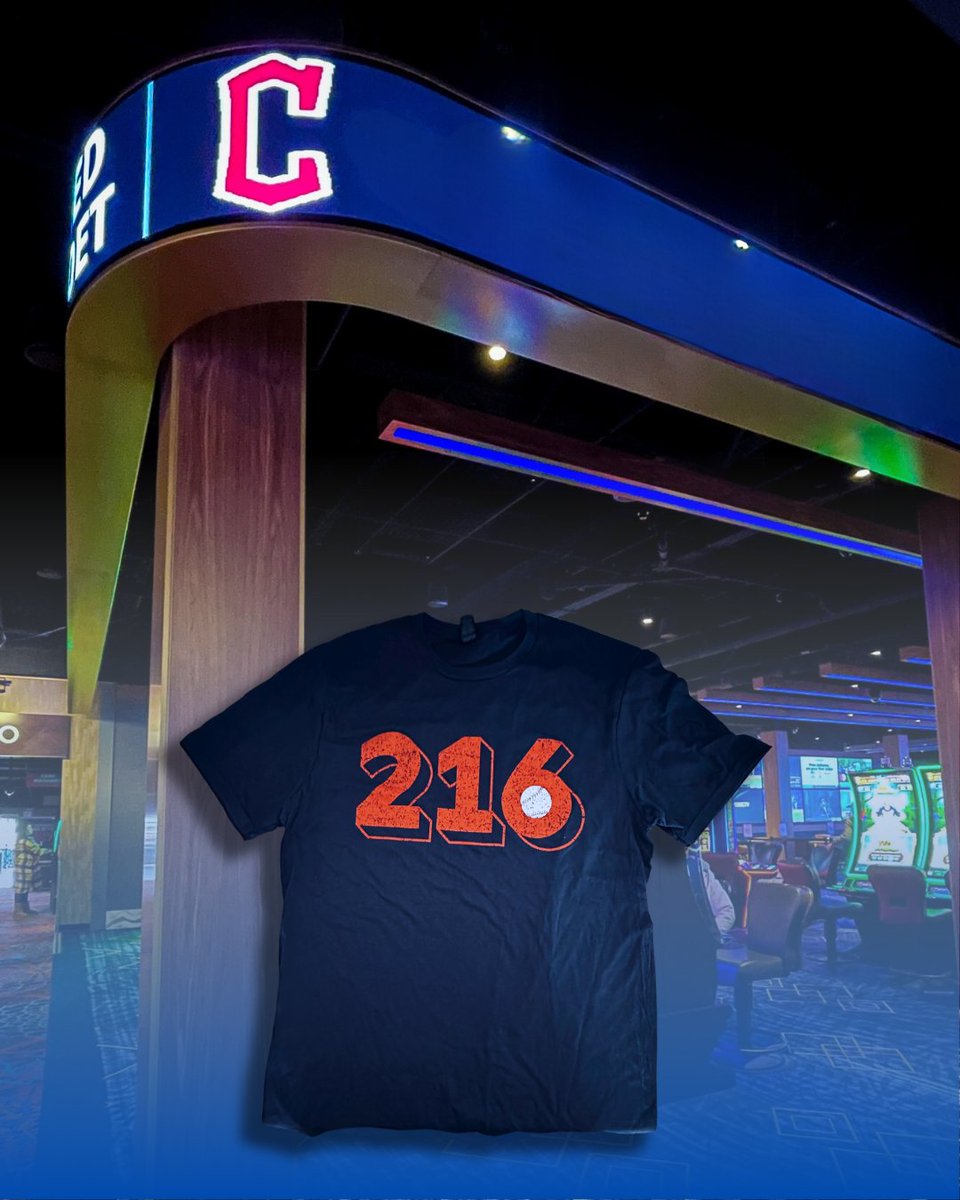 Mark your calendars for this Saturday, May 11th, 12 pm - 8 pm, and come snag this awesome 216 shirt.⚾ While supplies last! Gambling Problems? Call 1-800-GAMBLER Some guests may be required to earn 10 Tier Credits. Non-invited guests may earn 1,000 Tier Credits to redeem.