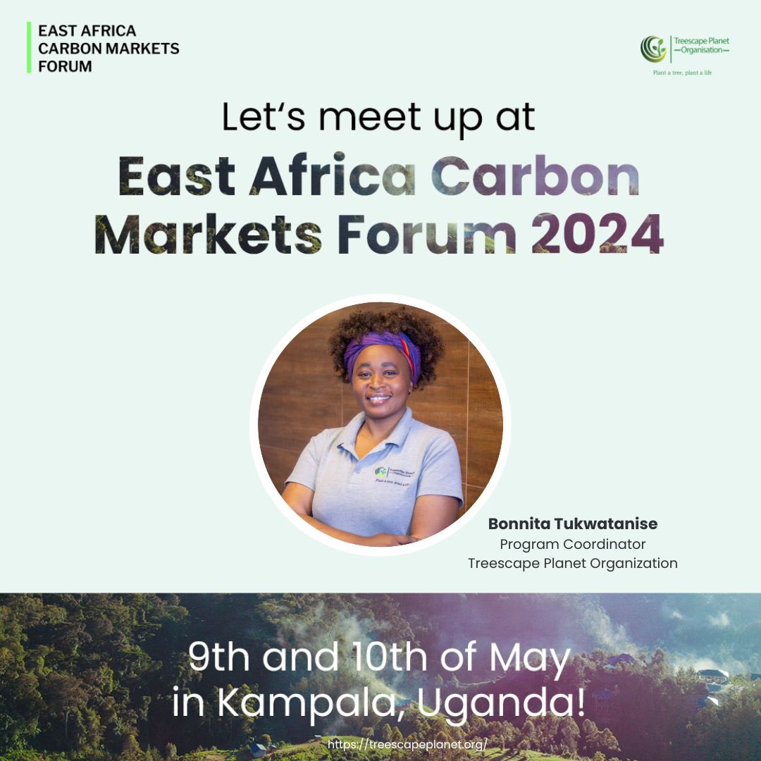 Excited to announce that our Program coordinator, @tbonnita, will be at the #EastAfricaCarbonMarketsForum. 

Connect with us to explore diverse opportunities in climate action! Contact her for any inquiries or meetings at: letstalk@treescapeplanet.org
#SustainableFuture