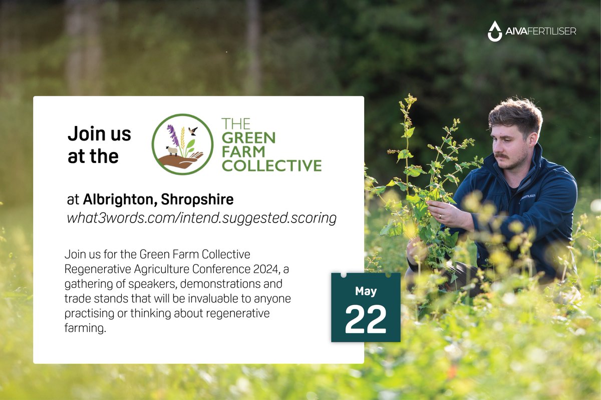Join us at @TheGreenFarmCo1 #Regenerativefarming Conference on May 22nd! Accompany us and help us invigorate a community that invests in, and offsets, personal and business environmental footprints in nature-enhancing projects #RegenAg #soilhealth #planthealth #peoplehealth