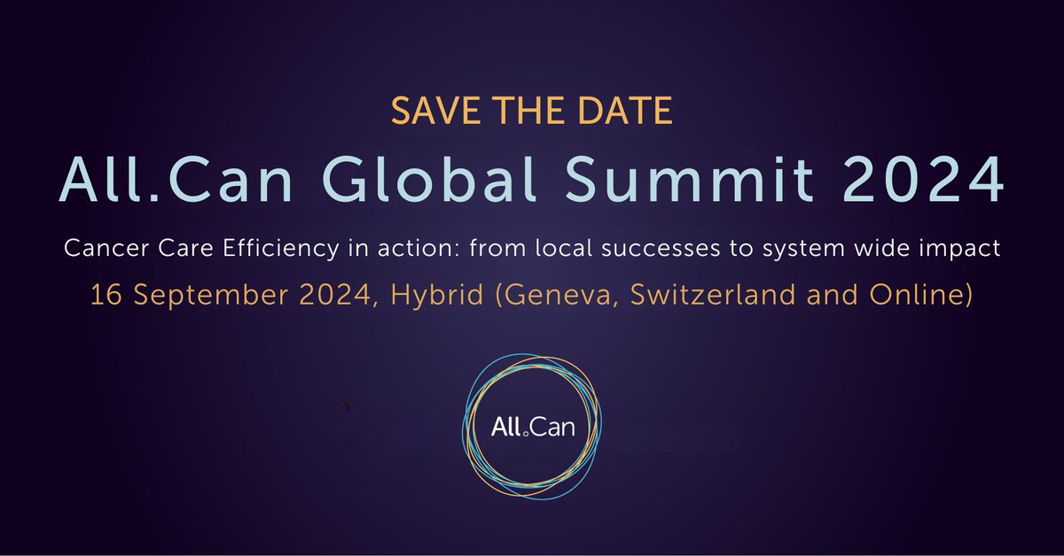 Save the date – On the 16th of September we will have our Global Summit in Geneva, Switzerland! The Summit will take place one day before the World Cancer Congress 2024, organised by the @uicc We are looking forward to seeing you there!