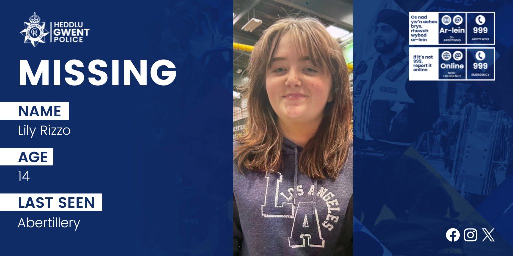 ⁉️ Can you help? ℹ️ We’re appealing for information to find Lily Rizzo, who has been reported as missing. 📱 If you have any information on her whereabouts, please call us on 101 or DM us on social media, quoting reference 2400144207. 📎 orlo.uk/Appeal_to_find…