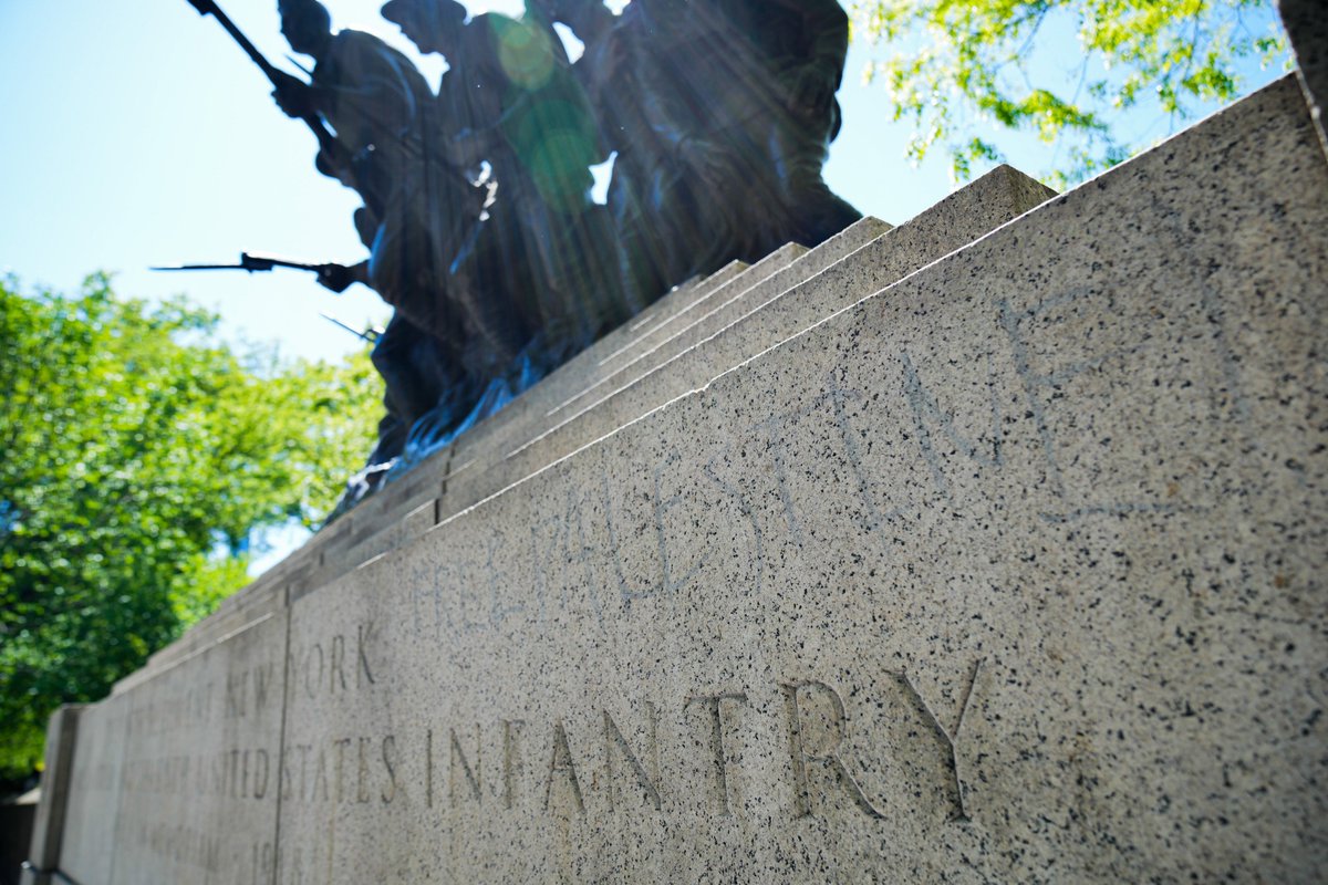 We are offering a $15,000 reward for information related to the defacement of a World War I memorial in Central Park. Veterans and those who died serving our country deserve the highest respect, and we will never allow vandalism on these monuments. Details:…