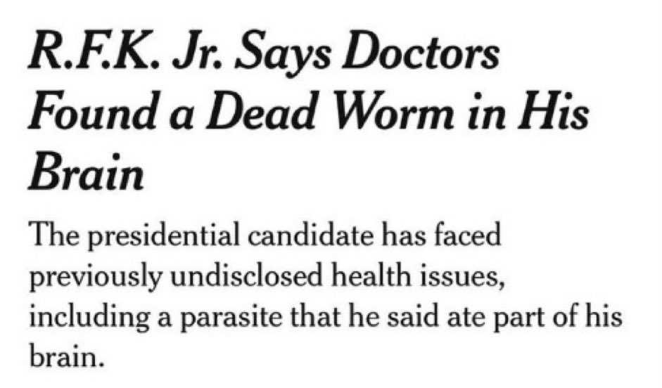 I always operated under the impression that all liberals had brain eating worms, which makes sense when you consider how opposed they were to the antidote ivermectin aka “horse paste”