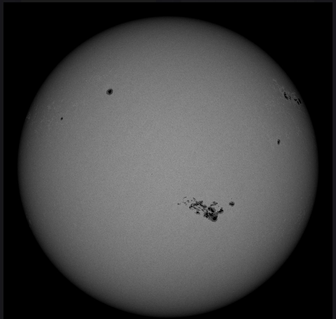 NorthernSkies5's tweet image. AR3664 reminds me of some of the large and angry sunspots seen during SC23. Just look at the size of that beast! #solarmax #solarcycle25