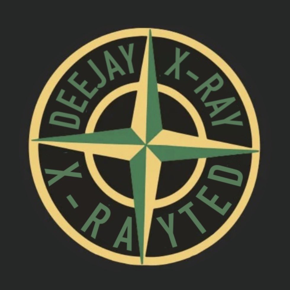 DEEJAY X-RAY • X-RAYTED “Stone Island” style logo ❇️ **For your logo designs contact me via in box (May special offer 3 for £20) @XRAYTEDPRO #Logo #Design #Art