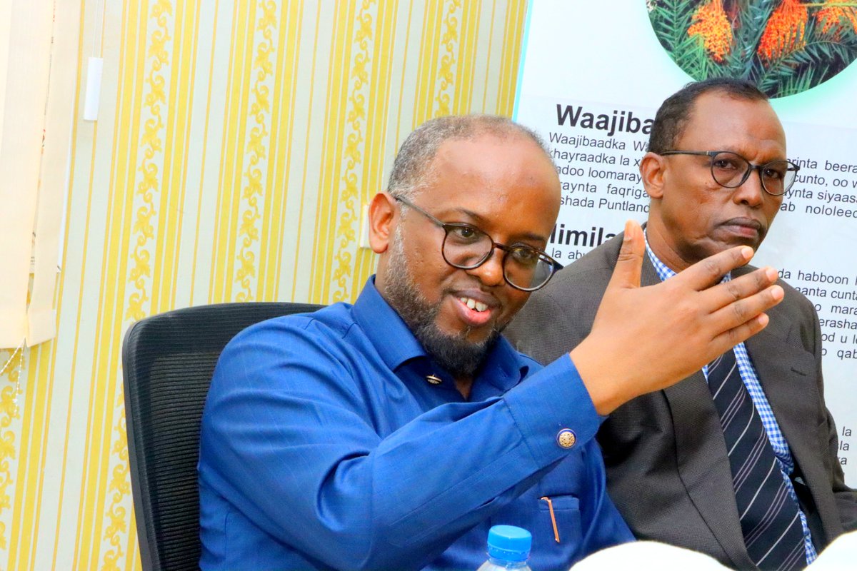 @FAOSomalia Representative, @EPeterschmitt, convened with Minister of Agricultural Development in Puntland, HE M. Abdikadir @madonyale, to explore #collaborative avenues for bolstering resilience against #climate shocks & advancing #agrifoodsystems transformation.