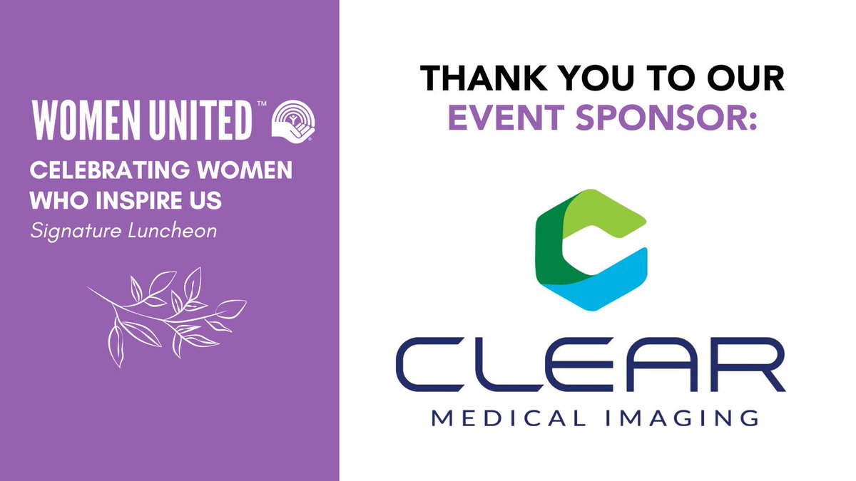 A huge shoutout to Clear Medical Imaging for sponsoring our event! We couldn't have done it without you. 👏💜 #CelebrateWomen24 #WomenUnitedWE