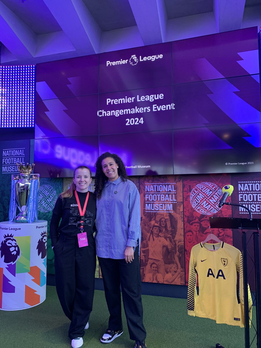 Back in March, Chloe &amp; Rachel came together with over 50 young women and dozens of coaches for a very special event with the <a href="/premierleague/">Premier League</a> at the National Football Museum.

Hear all about Premier League Changemakers in today's special episode!➡️lnk.to/upfront