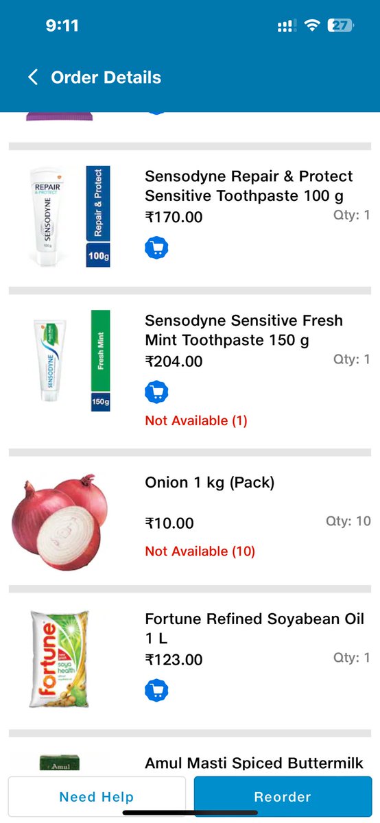 @JioMart @JioMart_Support 
I bought groceries from jiomart during theoffer period '1kg onion in 1 rupee'. I bought groceries worth 6500 for utilizing this offer but after placing the order it got delayd and the onion will nt be delivrd now as shown. #jiomartscam #jiomartfraud
