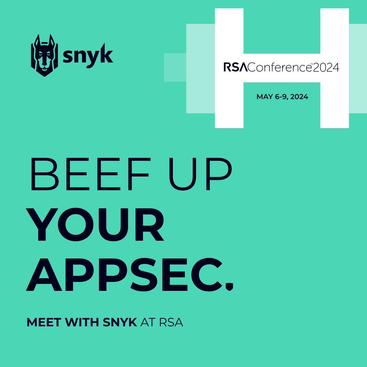 Just like hitting a new PR in the gym, building secure apps takes work — thankfully, Snyk can help you achieve #AppSec health. Meet with us at #RSAC booth #748 to learn more! snyk.co/ugO7g