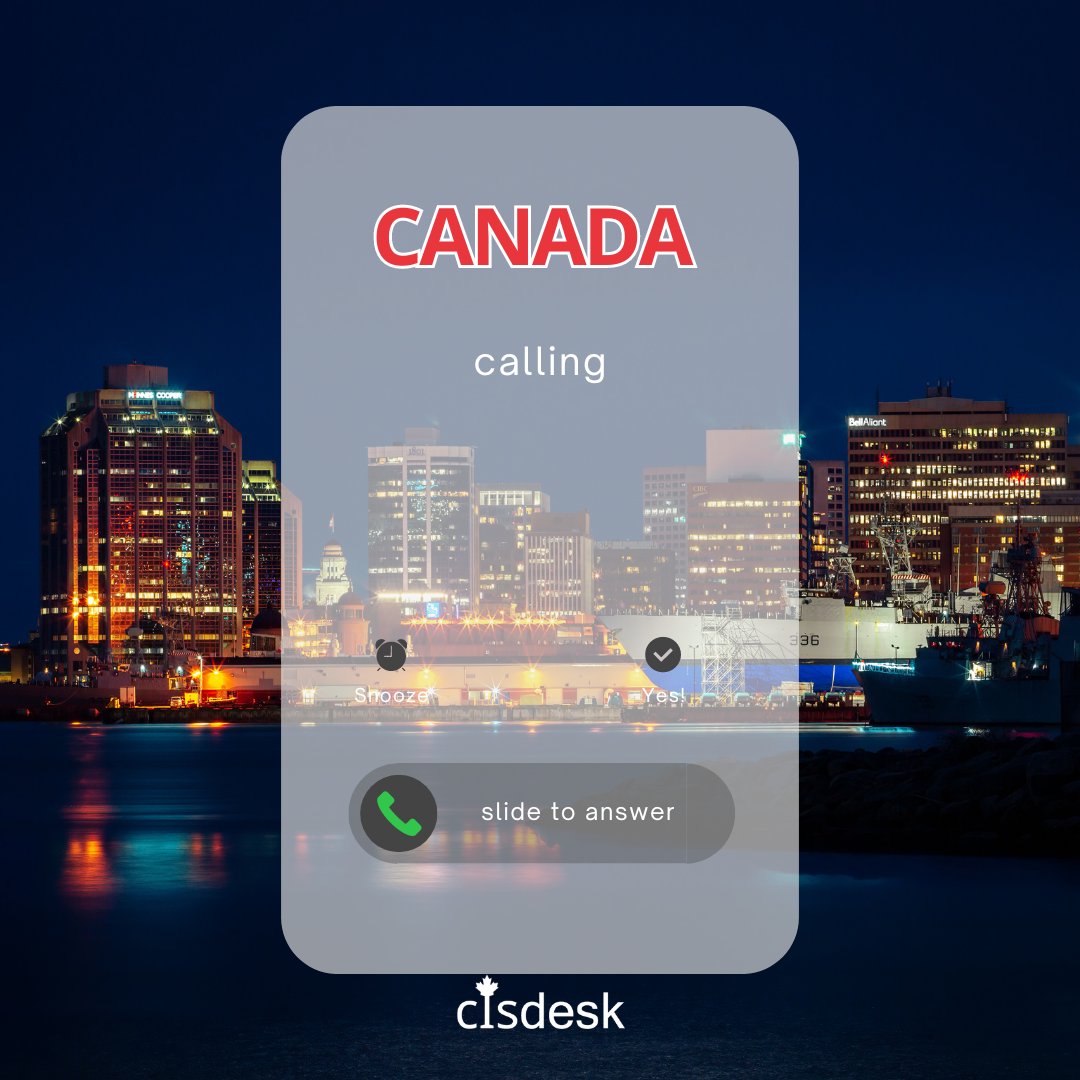 🔔 Hear that?
That's the sound of opportunity ringing! 🎯With CIS Desk by your side, moving to Canada has never been easier.
Answer the call and start your adventure today! 📞
.
#AnswerTheCall #MoveToCanada • #jobopportunities #canadajobs #newbeginnings #cisdesk #CISDesk