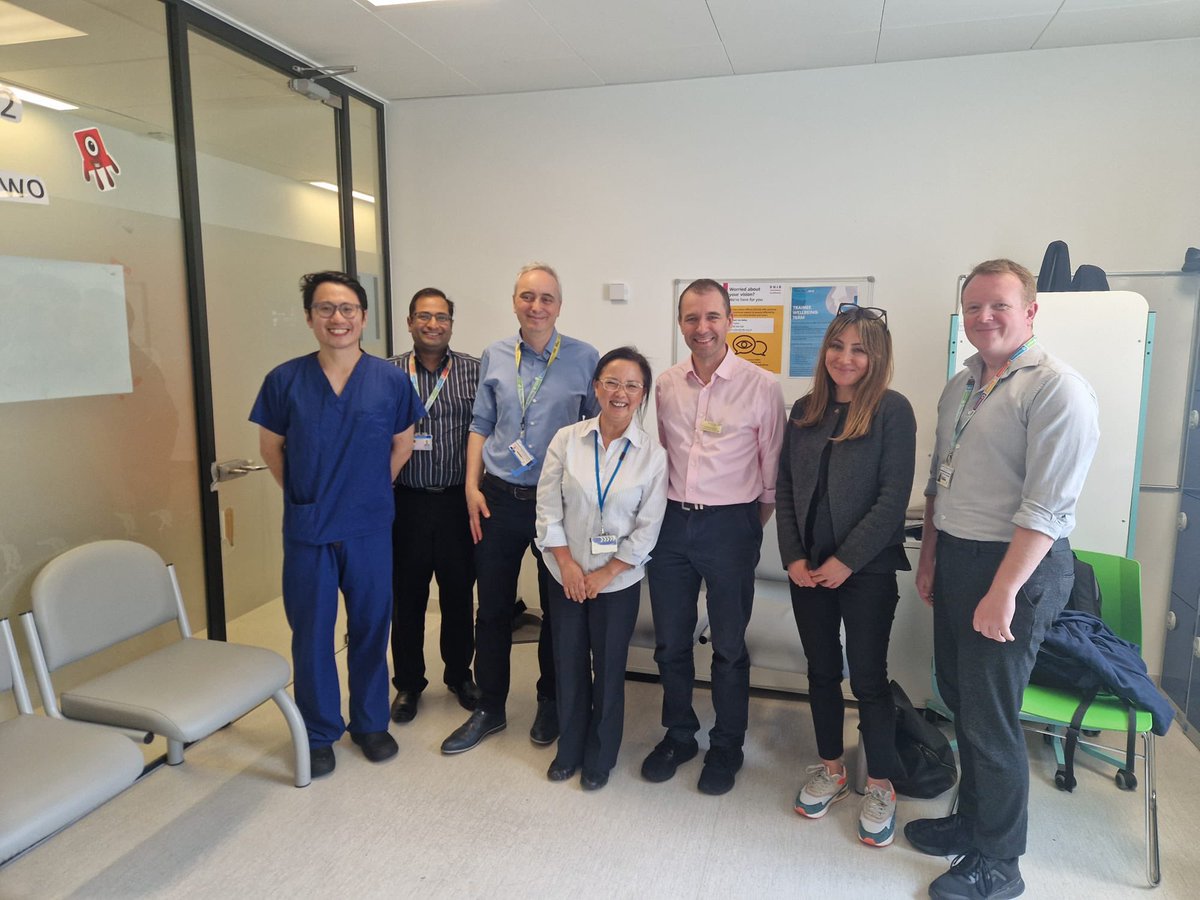 Great to meet the orthoptists, nurse and consultants from Sheffield who visited us today! 
Sharing best practice within our uveitis clinics and developing extended roles for staff with our first assistants in theatre. 
#bestpractice #extendedroles #qualitycare #serviceimprovement