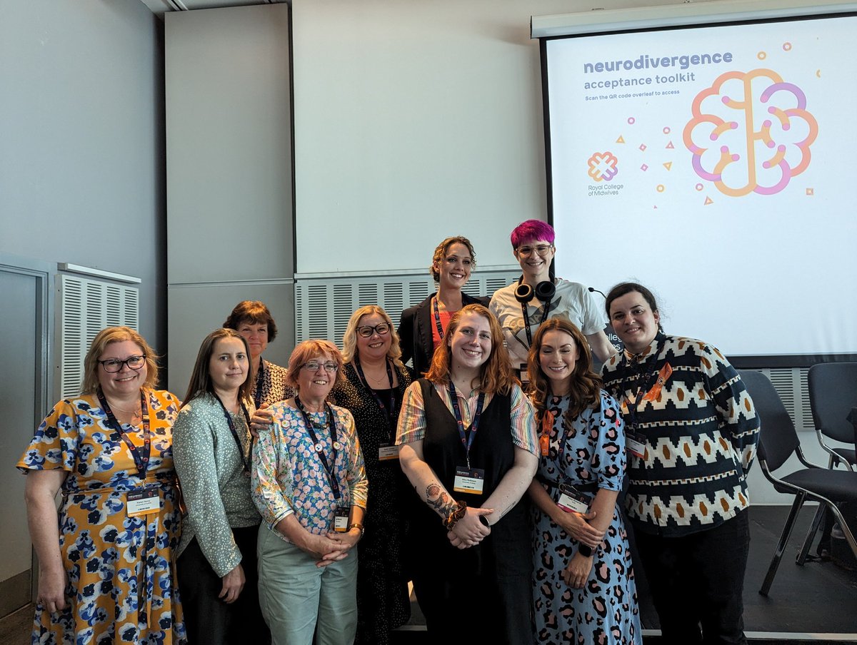 We launched the @MidwivesRCM #Neurodivergence Acceptance Toolkit This could not have happened without our fantastic stakeholder group! Download it here bit.ly/4b7idn8?r=q
