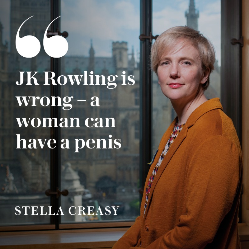 Have you worked out yet what a woman is @stellacreasy