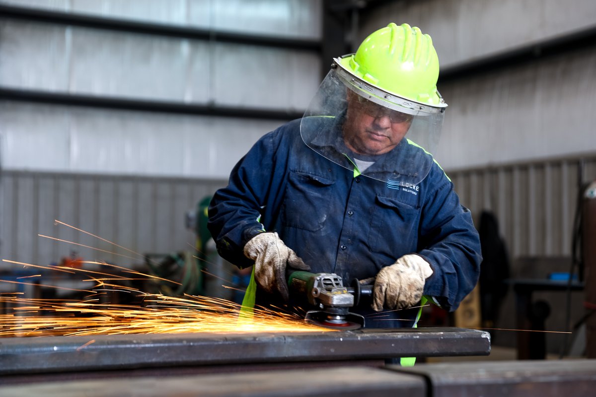 At Locke, we're always ready when sparks start to fly. Here, safety is non-negotiable. That's 'The Locke Way. #Locke #OurPeople #TechnicalExpertise #Responsiveness #LeadingPrecast #PrecastConcrete #Construction #Innovation