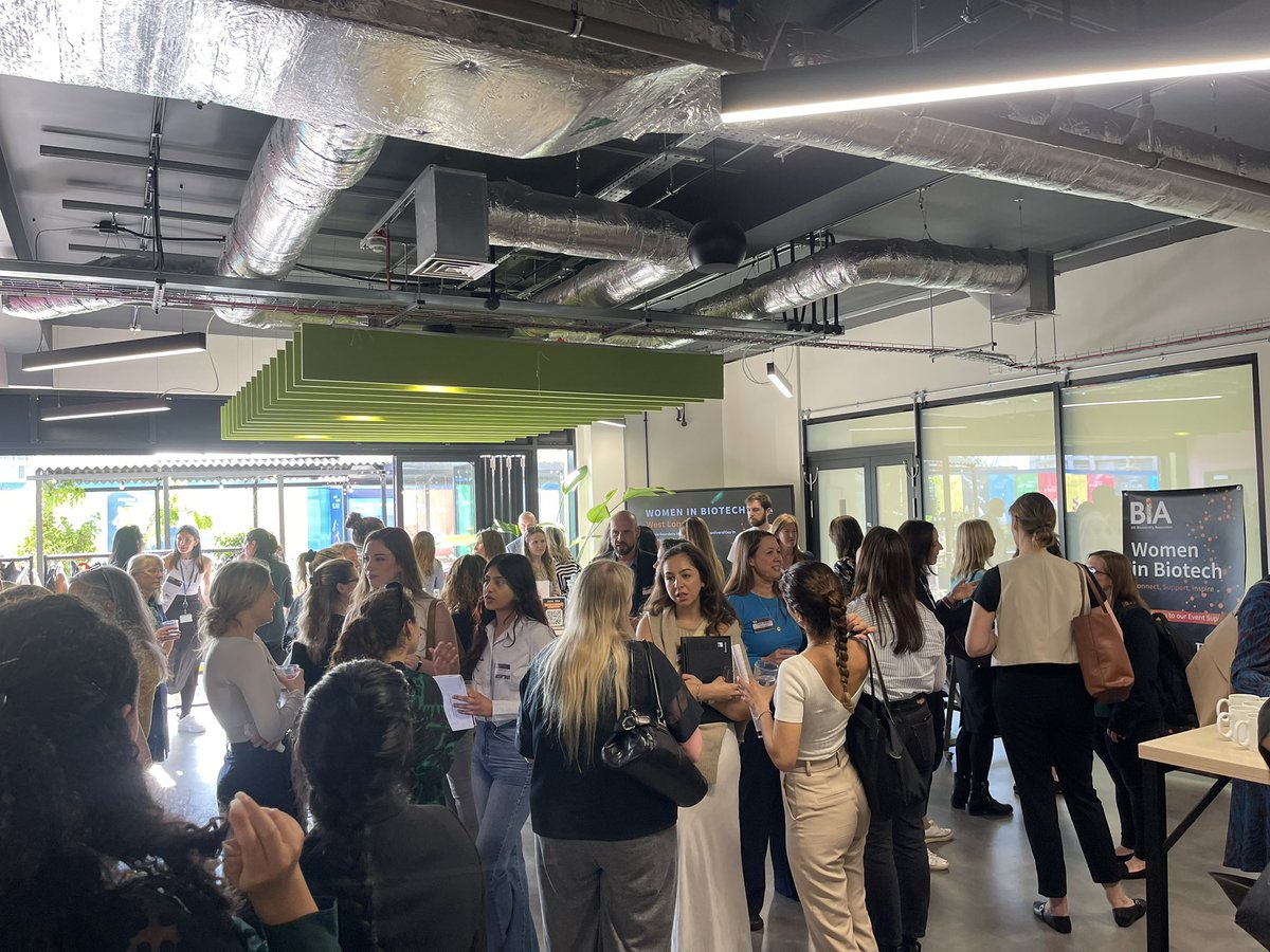 Fantastic turnout at #WomenInBiotech event today @scale_space despite train strikes 🚂 and sunny weather ☀️ We’re glad to see so many of you here to talk about the role of female founders in #STEM. Thanks to our event supporters @twobirds and @ICEnterpriseLab WE Innovate ⭐️