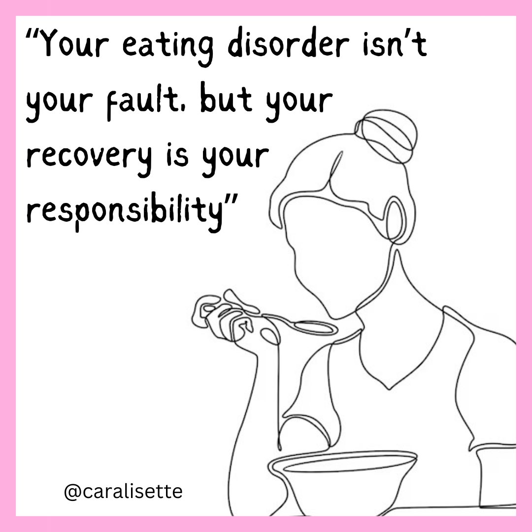 My therapist said this to me when I was experiencing a lapse in treatment. I had been told I would probably end up back under services in six months time if I carried on doing what I was doing, and that initially made me feel a bit hopeless. But then he said this.