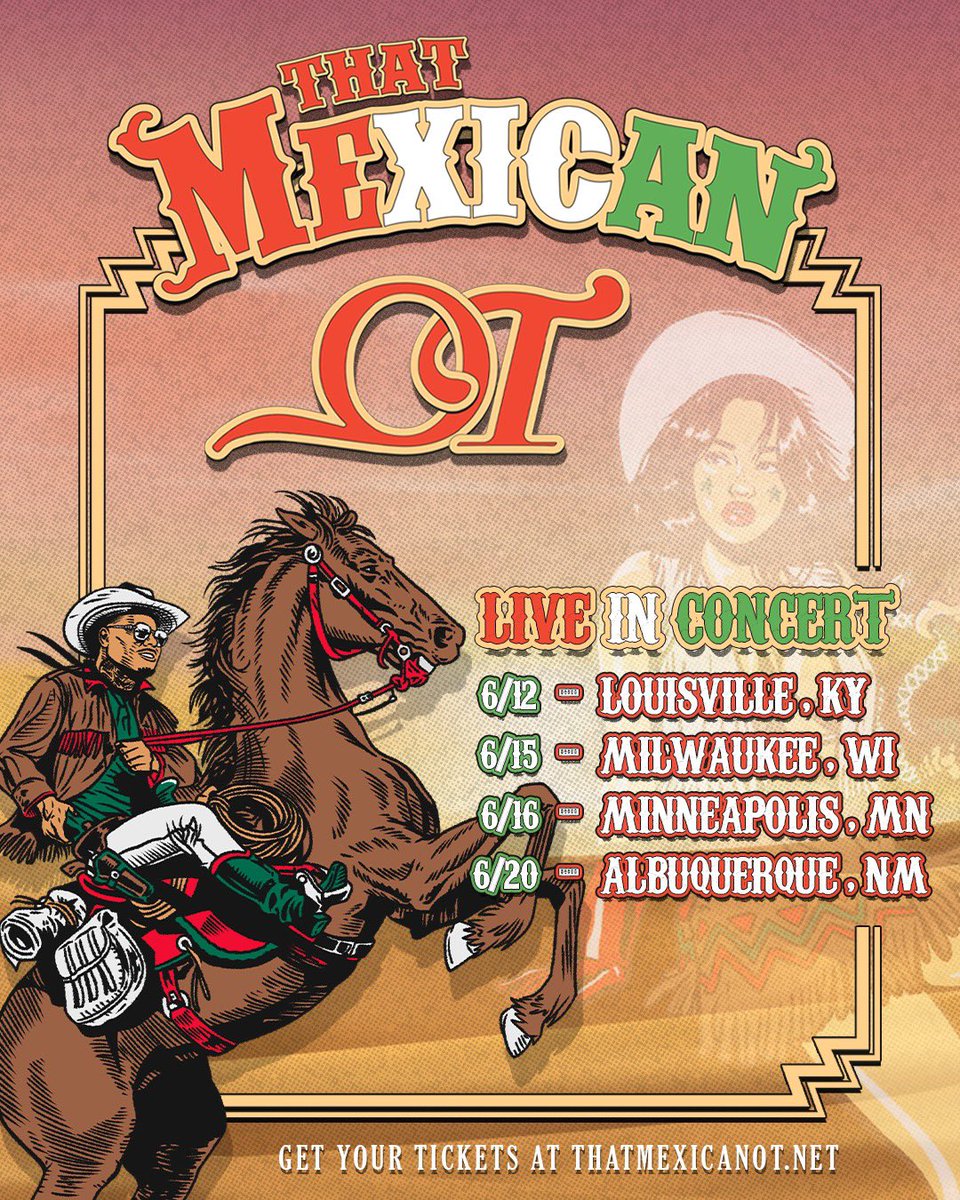 SEE YU ON THE ROAD... TICKETS ON SALE THIS FRIDAY 

thatmexicanot.net
