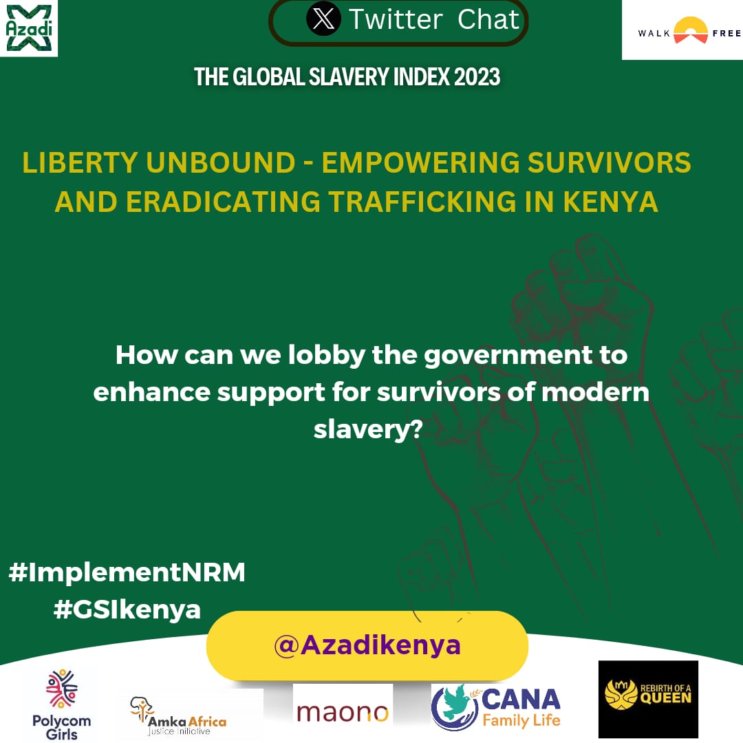 Having the right statistics can be key in our lobbying as many at times we do our advocacy without the right data let's invest in research to have the numbers and be up to date on what is happening when it comes to modern slavery. #ImplementNRM #GSIKenya @LabourSPKE @WalkFree
