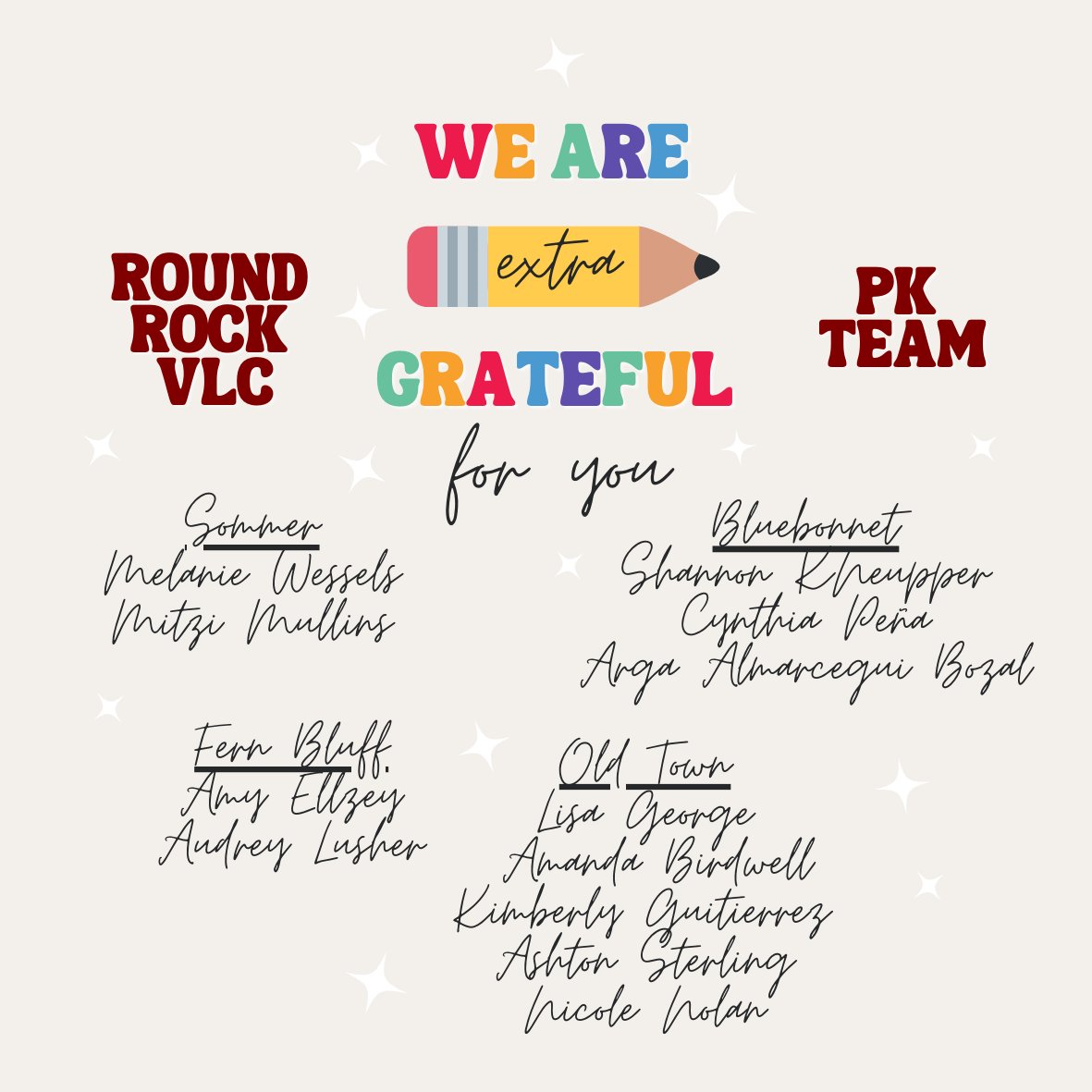 RRISD Prekindergarten (@rrisdpk) on Twitter photo Shout out to our 12 spectacular 🐉 <a href="/DragonNationRR/">Dragon Nation</a> VLC PK teachers! Between these campuses they serve PK3, PK4 ESL, and DL students. We cannot thank you enough for all you do to serve our littles!  <a href="/BluebonnetRRISD/">BluebonnetElementary</a> #PatsySommer <a href="/OTESchool/">Old Town Elementary</a> <a href="/FernBluffES/">Fern Bluff Elem.</a> <a href="/MissBaileyRRISD/">Brooke(Bailey)Elarms</a> Shout out to our 12 spectacular 🐉 <a href="/DragonNationRR/">Dragon Nation</a> VLC PK teachers! Between these campuses they serve PK3, PK4 ESL, and DL students. We cannot thank you enough for all you do to serve our littles!  <a href="/BluebonnetRRISD/">BluebonnetElementary</a> #PatsySommer <a href="/OTESchool/">Old Town Elementary</a> <a href="/FernBluffES/">Fern Bluff Elem.</a> <a href="/MissBaileyRRISD/">Brooke(Bailey)Elarms</a>