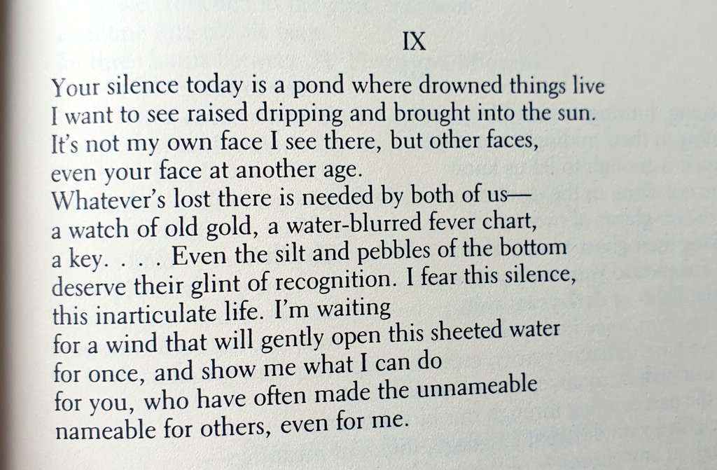 Adrienne Rich (from 'Twenty-One Love Poems)