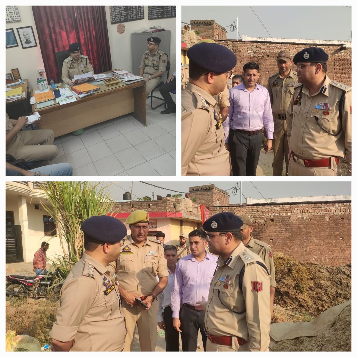 SSP Jammu conducted surprise inspection of Police Station Bishnah.Also visited suspected drug hot spot, Kothey Bulandey Chorli. Pressing demand from the locals of area for establishing Sentry post which was fullfilled by SSP Jammu by instantly arranging the same from DPL Jammu.