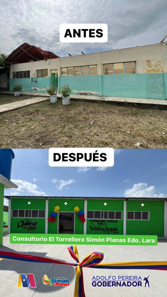 #8May Así estaba el consultorio médico de El Torrellero, municipio Simón Planas. Hoy luce totalmente rehabilitado y embellecido gracias a los 3 niveles de gobierno. @NicolasMaduro @AngelPradoSP